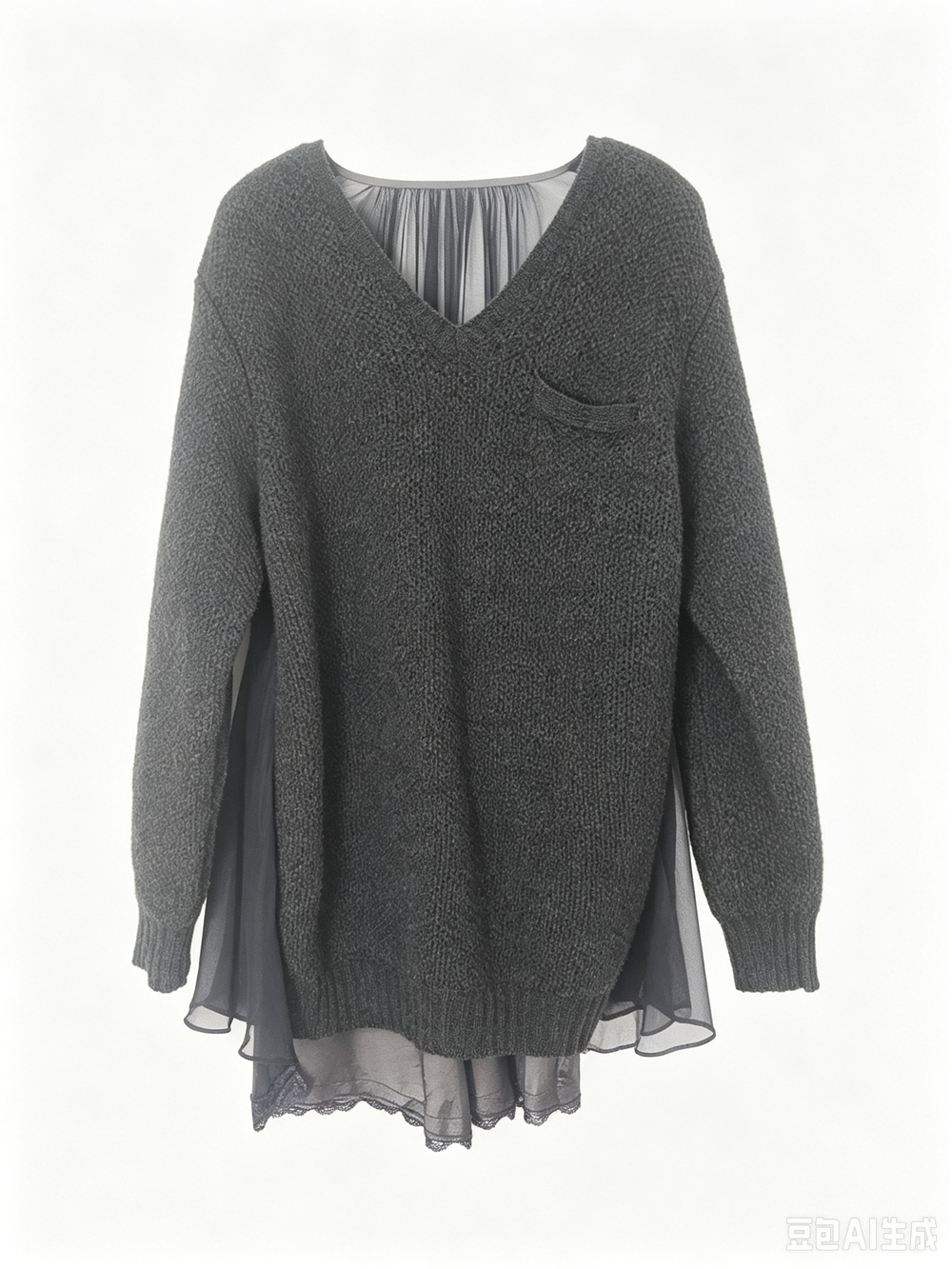 Sacai layered tunic dress